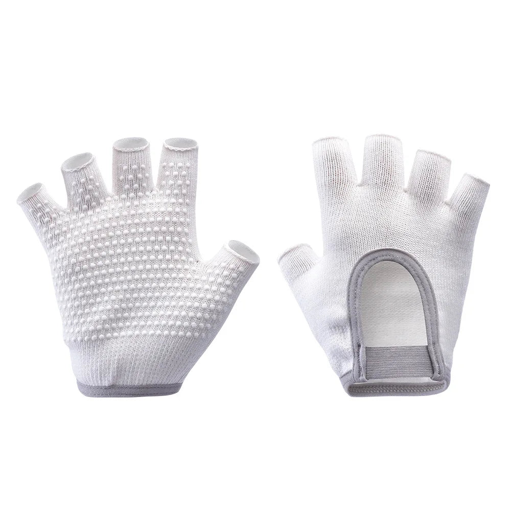 Non Slip Yoga Gloves for Women Fingerless Pilates Gloves for Gym Exercise Fitness Workout,Yoga gloves Peaceful Pleasures Health and Wellness white one size fits all