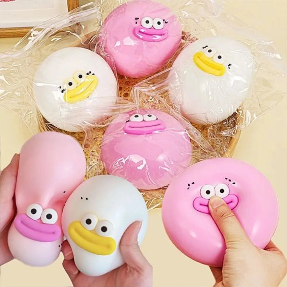 Cute Dumpling Squishy Fidget Toy – Soft TPR for Kids & Adults