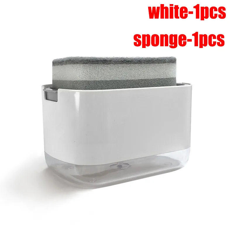 2-in-1 Dish Soap Dispenser & Sponge Holder – 300ml