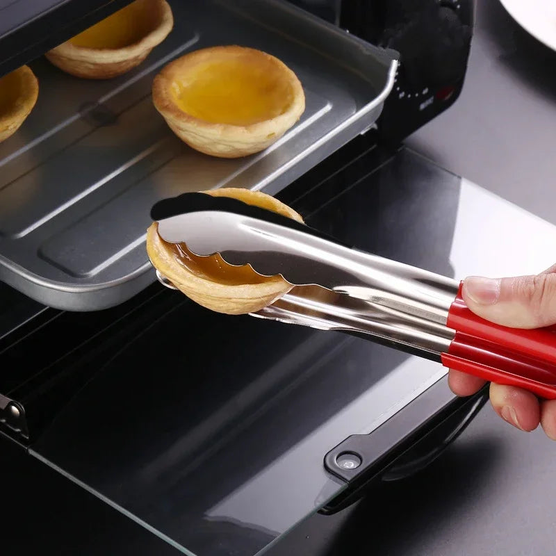 Stainless Steel Food Tongs – BBQ & Kitchen Cooking Clip