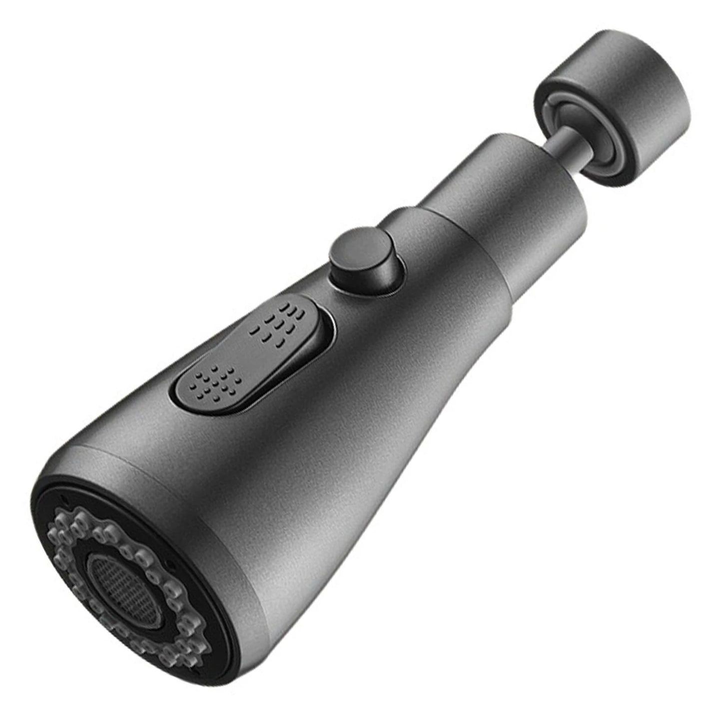 Kitchen Tap Spray Head 360° High-Pressure Extendable Swivels Tap Extender For Kitchen Sink Splash-Proof 3 Mode Kitchen Supply Peaceful Pleasures Health and Wellness Grey As Shown