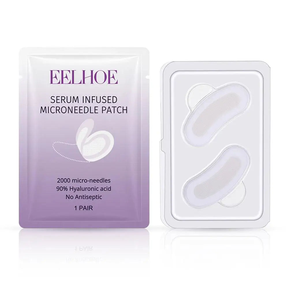 Collagen Microneedle Eye Patch Hyaluronic Acid Soluble Microneedle Eye Mask For Dark Eye Circle Moisturizing Under Eye Skin Care Peaceful Pleasures Health and Wellness 1 pair