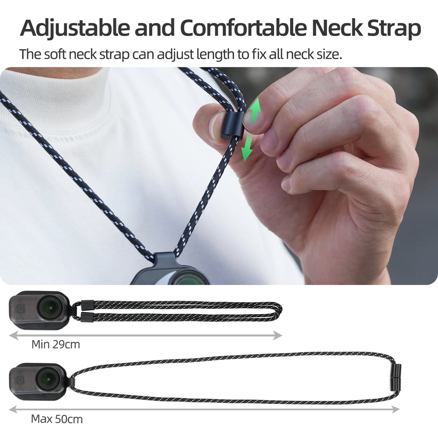 Magnetic Neck Strap Mount For DJI OSMO Nano For Insta360 GO 3/3S First-Person Shooting For Insta360 Mic AIR Microphone Peaceful Pleasures Health and Wellness