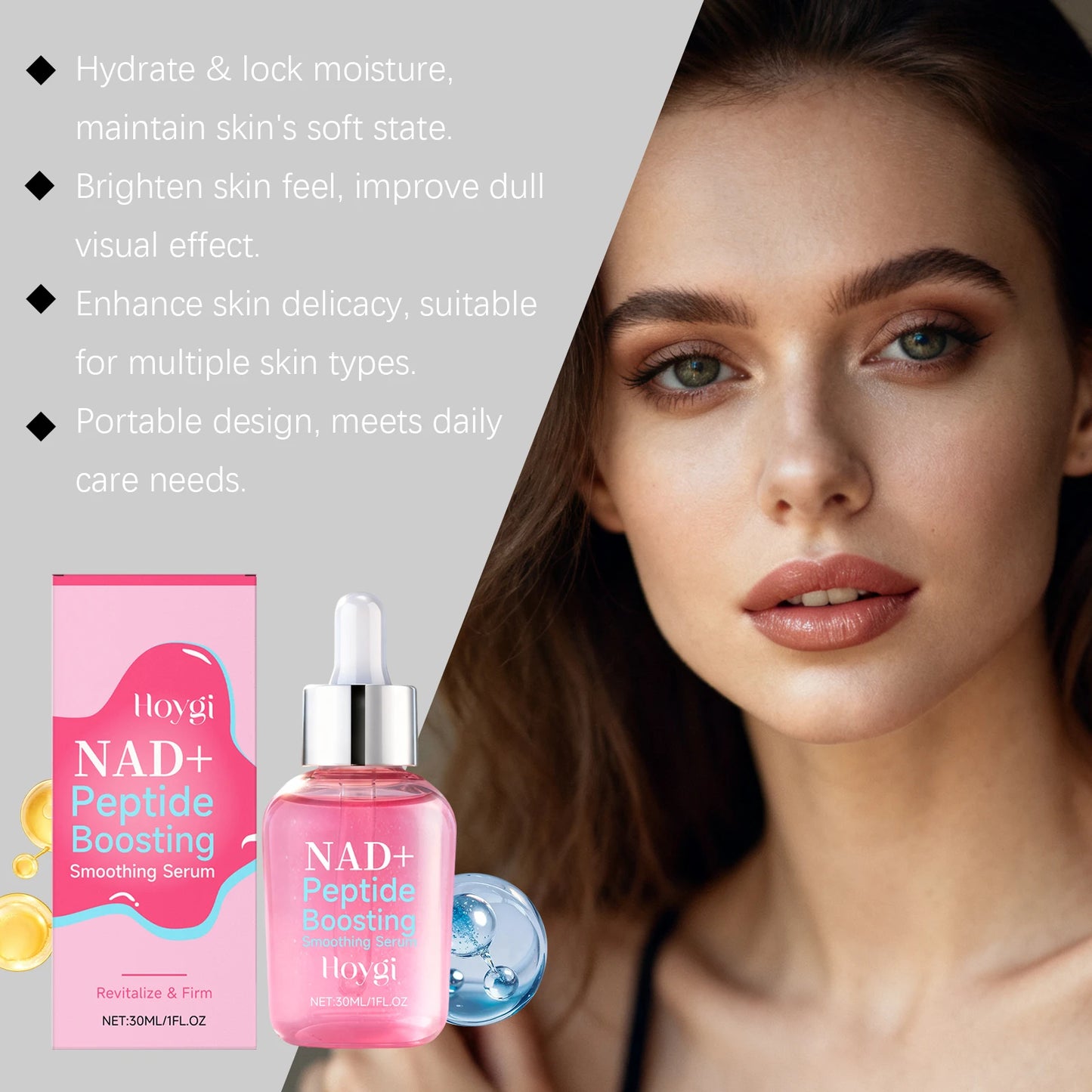 NAD+ Peptide Anti-Aging Face Serum – Firming & Brightening
