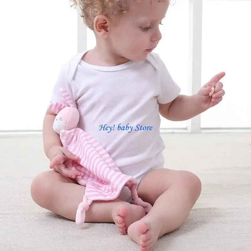 Soft Plush Animal Baby Comfort Blanket & Appease Cuddle Toy