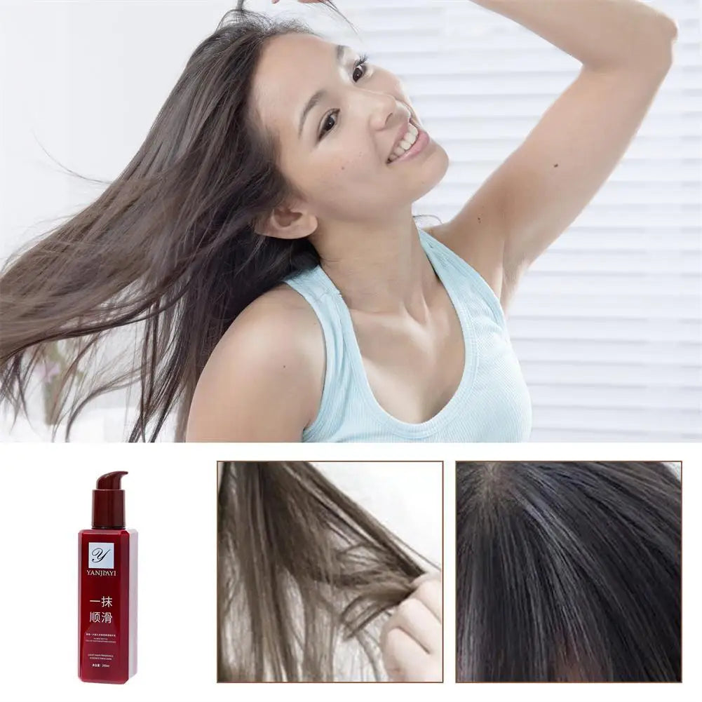 200ml Smoothing Hair Conditioner Hair Leave-in Conditioner Wash-free Film Frizz Hair Conditioner Care Anti Frizz-improving Y8R4 Peaceful Pleasures Health and Wellness