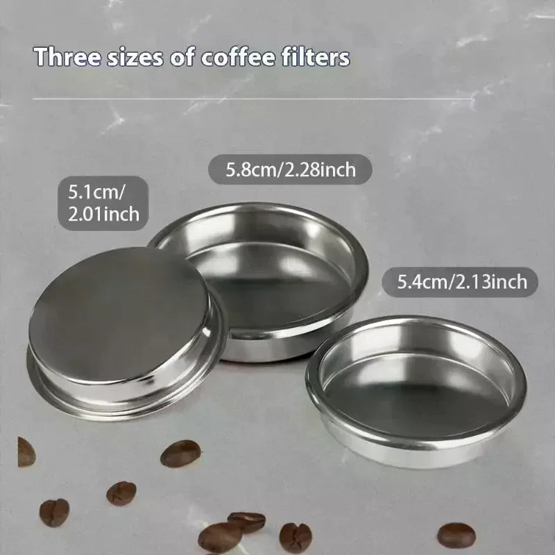 Blind Filter Basket 51/54/58mm Stainless Steel Espresso Machine