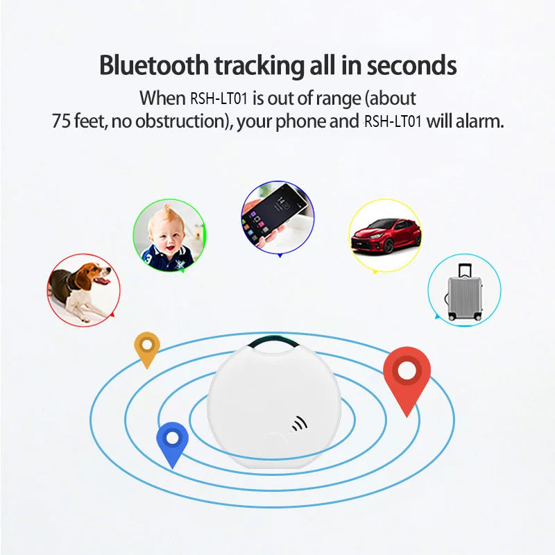 Tuya Bluetooth Smart Tag Anti-lost device Smart tracker Two-way Search Android IOS key Tracker Item locator work with Smart Llfe Peaceful Pleasures Health and Wellness