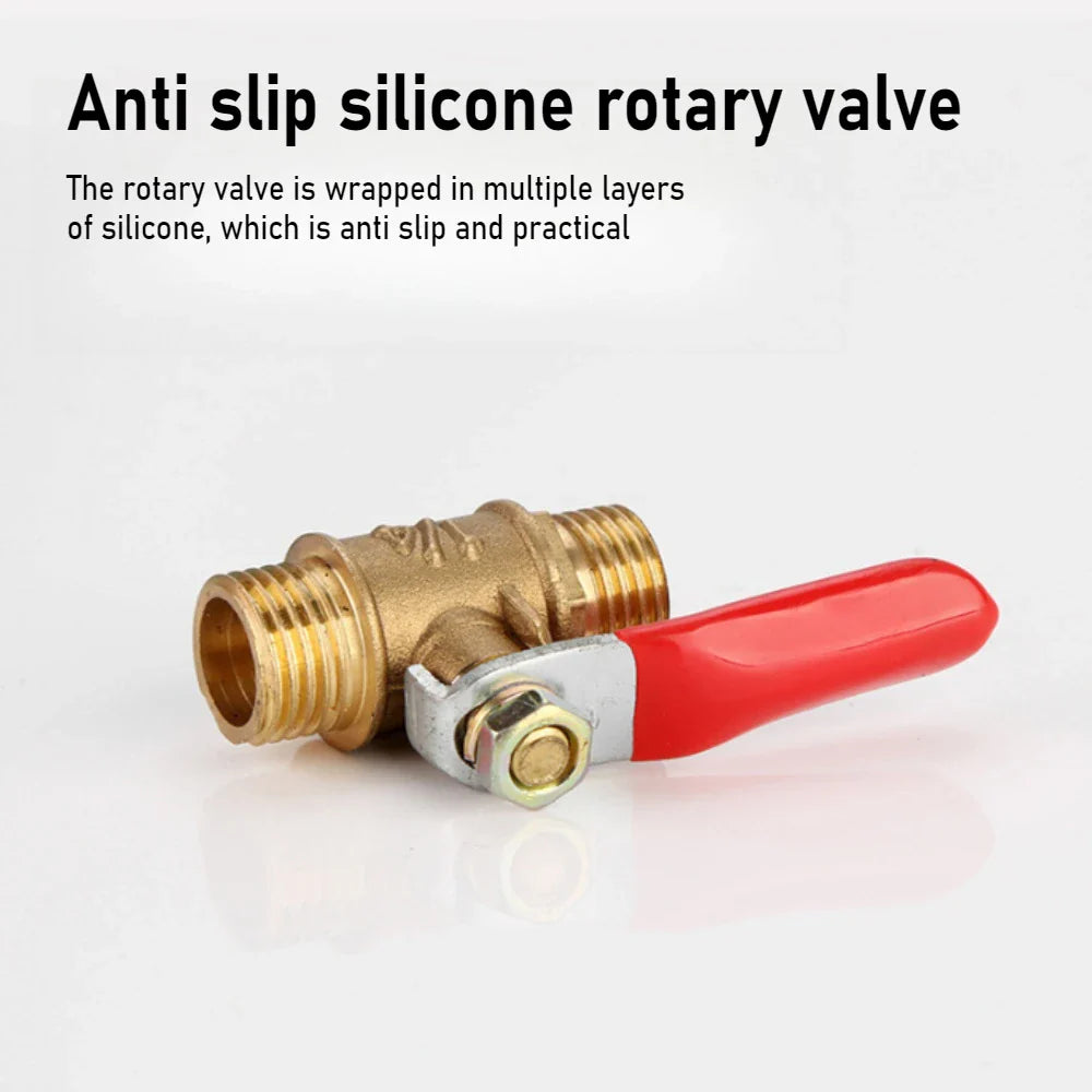 Brass Ball Valve Hose Adapter 1/4" Quick Connector | Garden Irrigation