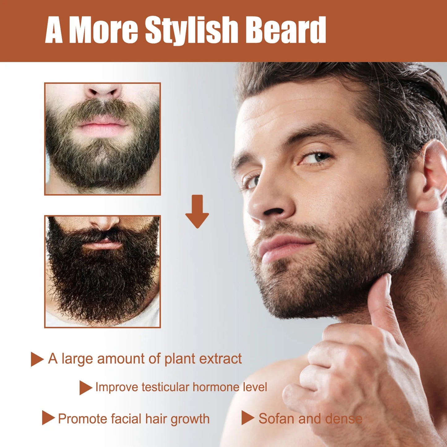 Organic Beard Growth Oil – Grapeseed & Ginger Root, 30ml