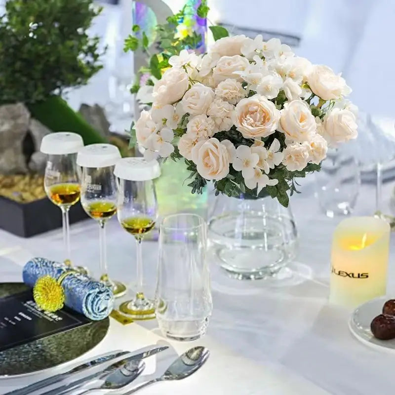 Silk Peony Rose Artificial Flower Balls – Wedding & Party Décor