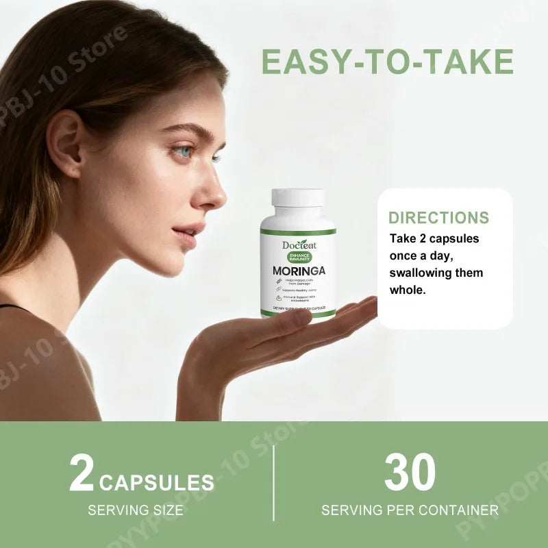 Moringa Leaf Extract Capsules | Daily Vitality & Energy Support