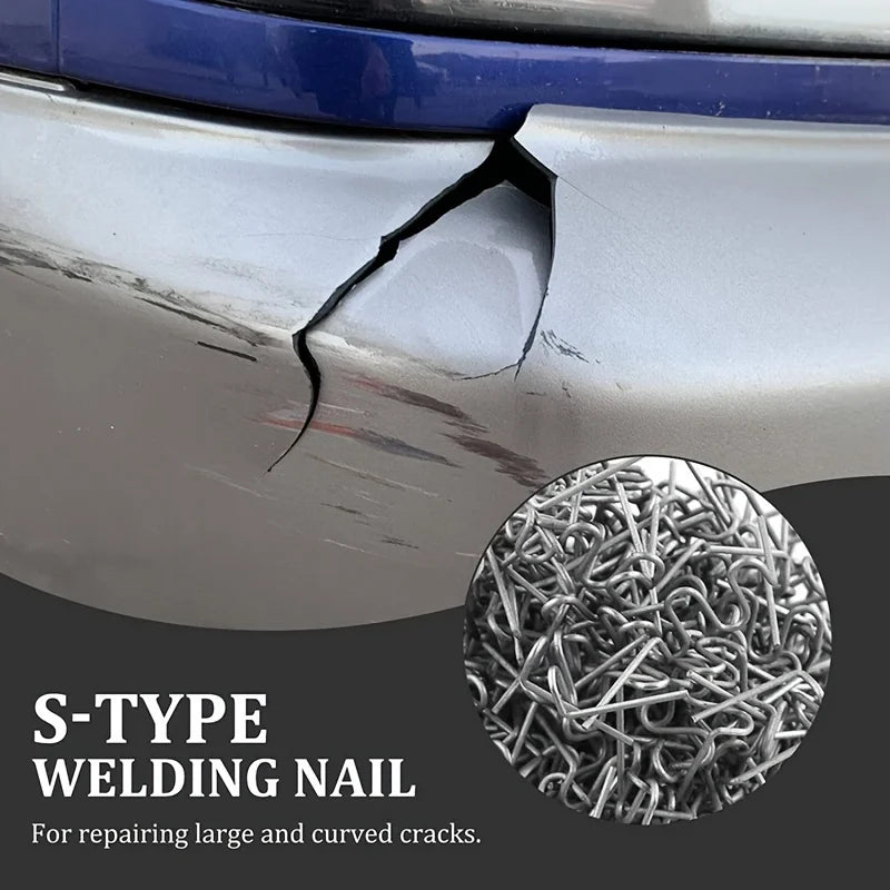 100-300pcs 0.8mm Hot Stapler Staples for Plastic Bumper Repair - Pre-Cut Stainless Steel Wave Nails for Car Welding Tool Peaceful Pleasures Health and Wellness