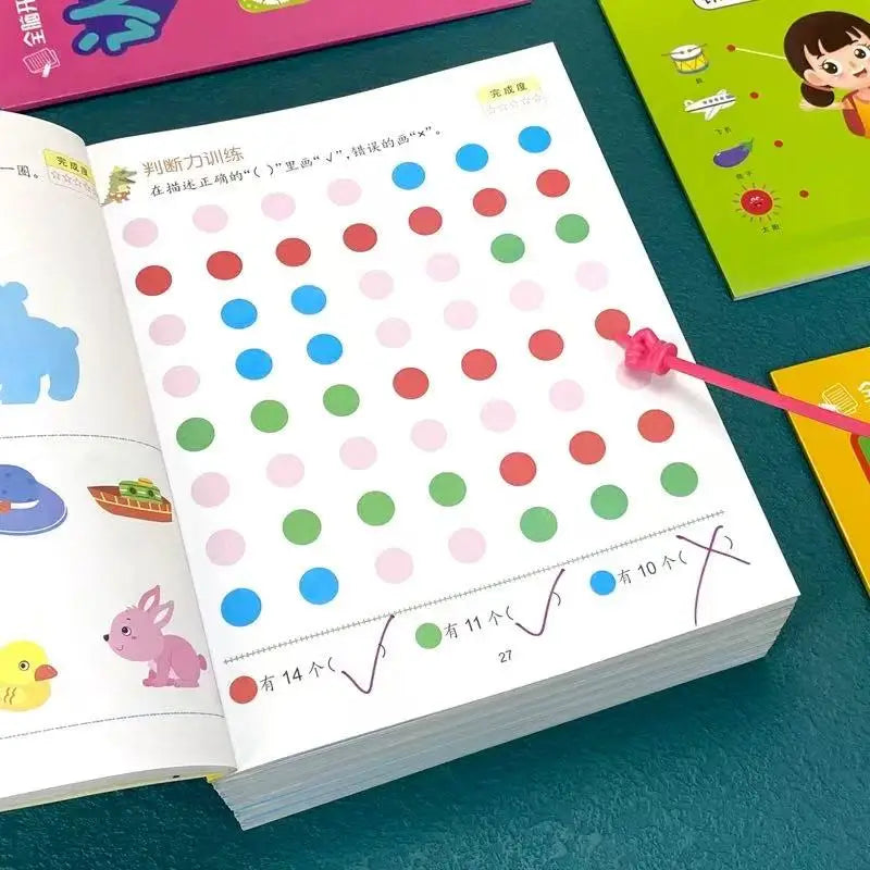 46 Pages Match Connect Logic Workbook Preschool Kindergarten Activity
