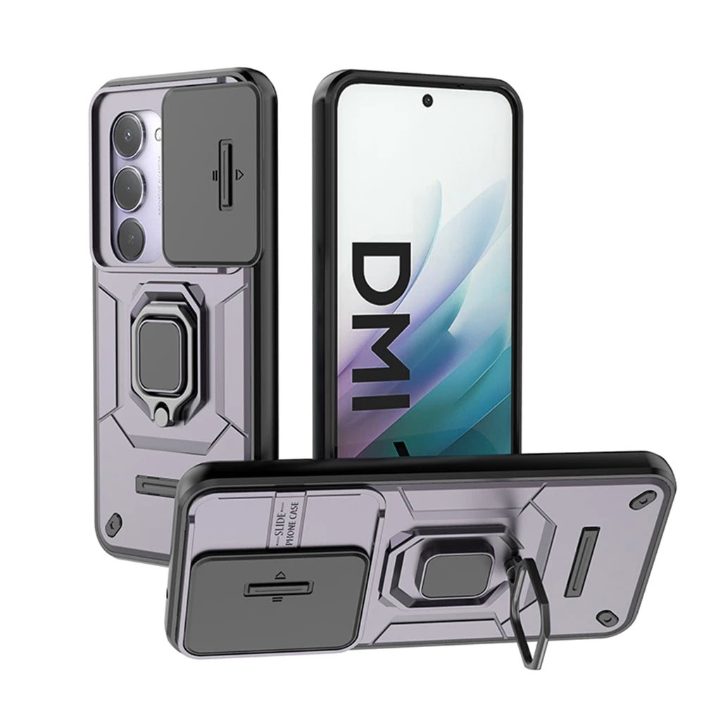 Xiaomi Redmi 15 4G Case | Slide Camera & Magnetic Ring Armor