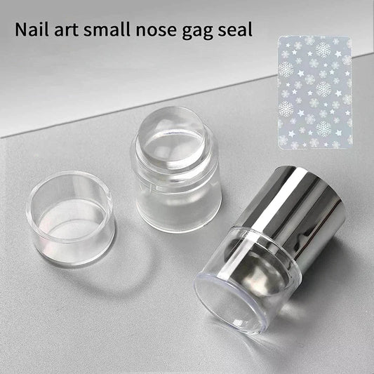 Jelly Silicone Nail Stamper With Scraper Transparent Nail Templates Stamp For Stamping Polish Printing Manicure Tools Peaceful Pleasures Health and Wellness