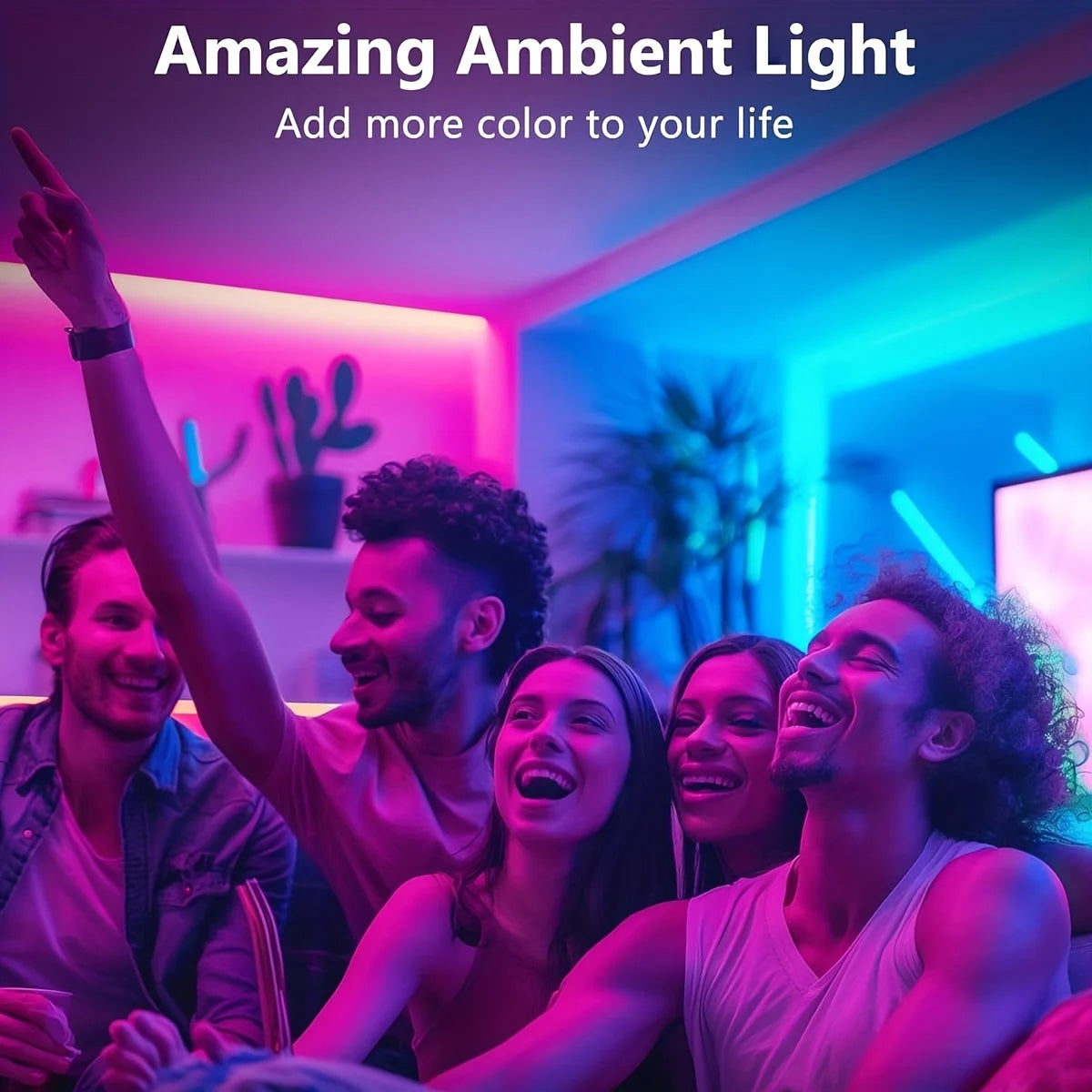 RUNTOIN RGB LED Strip Lights – TV Backlight & Room Décor