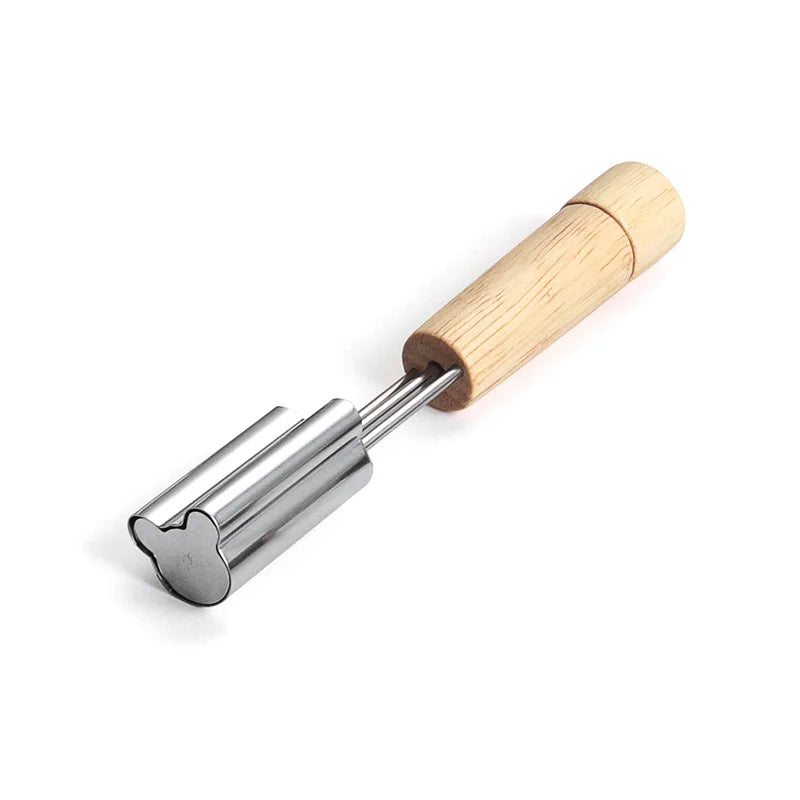 Stainless Steel Biscuit Mold Printing Mold Carrot and Fruit Embossing Mold Butter Cylinder Pushing and Pressing Mold Baking Tool Peaceful Pleasures Health and Wellness bear