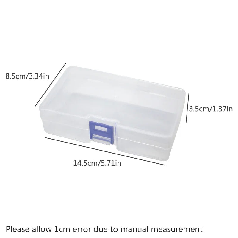 5 transparent plastic storage boxes can accommodate small items, small toys, decorations, small cards, sorted storage, not messy Peaceful Pleasures Health and Wellness 14.5x8.5x3.5cm5pcs 1-5 Cells