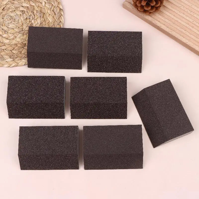 5Pcs/pack Single Sandpaper Sponge Set 60/80/100/120/180/220/240 Grit Sanding Block Combination, Washable Reusable Peaceful Pleasures Health and Wellness