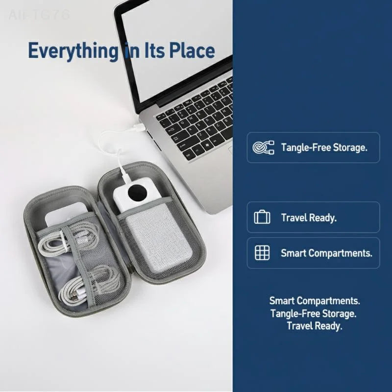 Travel Digital Accessories Organizer Bag | Cables & Chargers