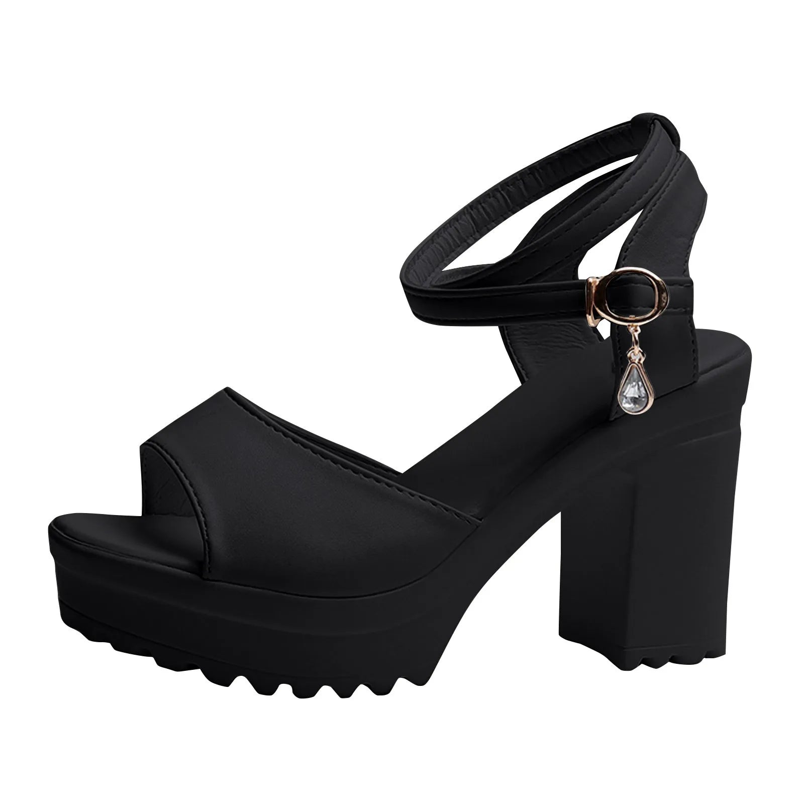 Women Fish Mouth Platform High Heels Wedges Buckle Slope Sandals Women Shoes Woman Platform High Heels Sandals High Heels Peaceful Pleasures Health and Wellness