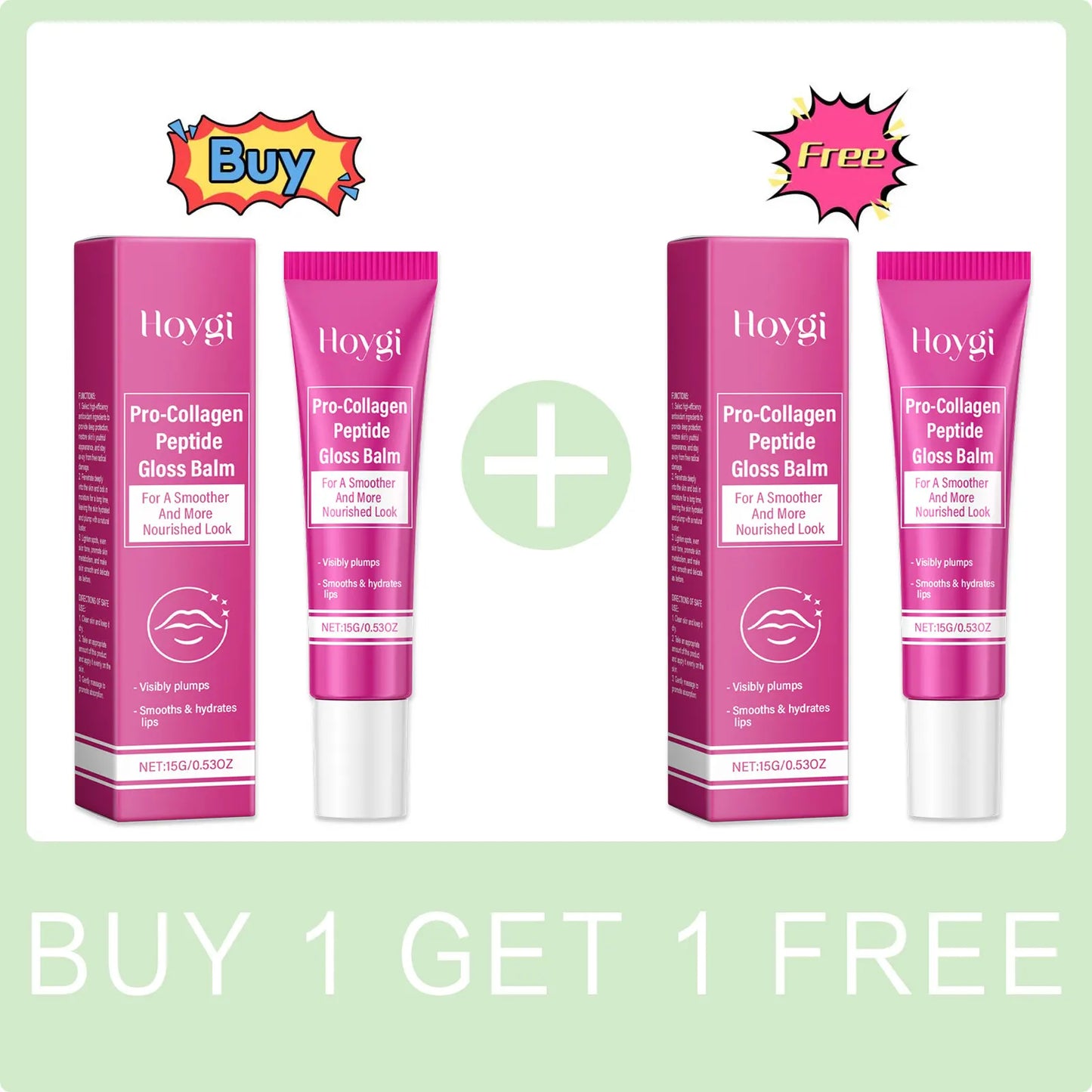 Collagen Lip Balm Smooth Soft Reduce Lip Fine Lines Remove Melanin Skin Increase Elasticity Exfoliating Moisturizing Lip Care Peaceful Pleasures Health and Wellness Buy 1 Get 1 Free