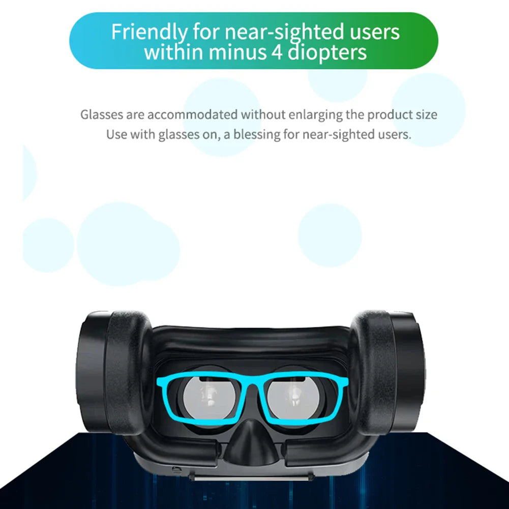 AyeBeau VRPARK J50 VR Headset 3D Glasses – Bluetooth, 110° FOV