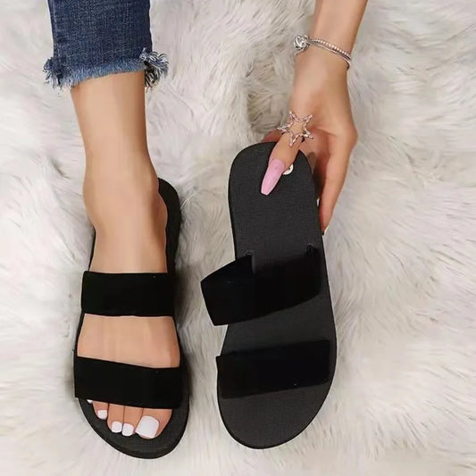Women's Bohemian Flat Flip-Flops – Non-Slip EVA Sandal Slides Flip-Flop Slippers Peaceful Pleasures Health and Wellness