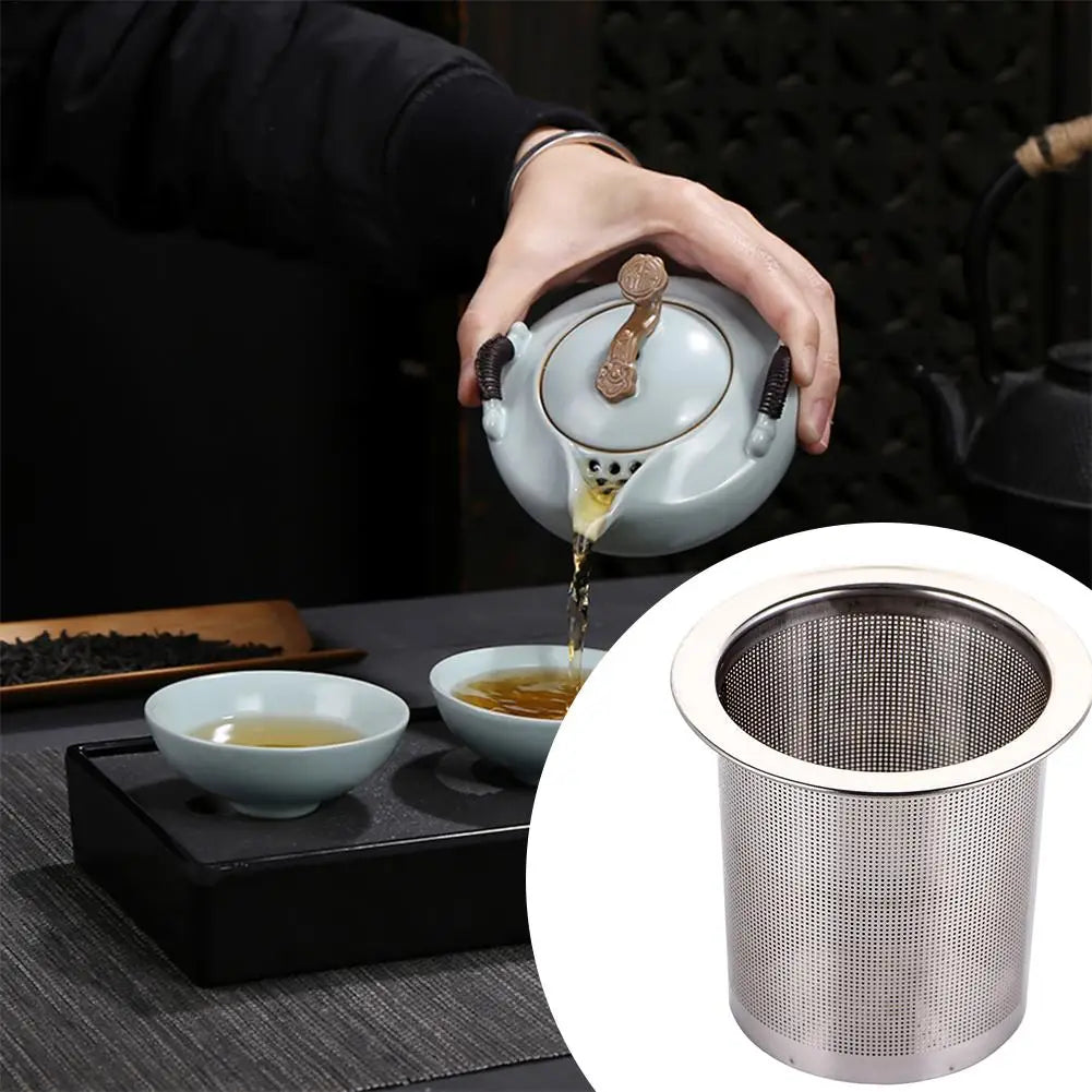 Stainless Steel Loose Leaf Tea Infuser Basket & Strainer