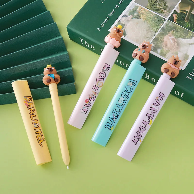 Bview Art 4-Pack Ruler Pens Multifunctional Scale Gel Pen Cute