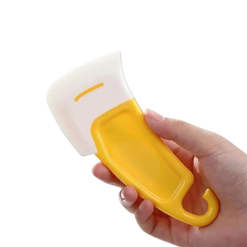 1/2/3Pcs Kitchen Scraper Oil Stain Cleaning Silicone Spatula Cake Baking Pastry Gadgets Dirty Pan Pot Dishes Cleaner Tools Peaceful Pleasures Health and Wellness