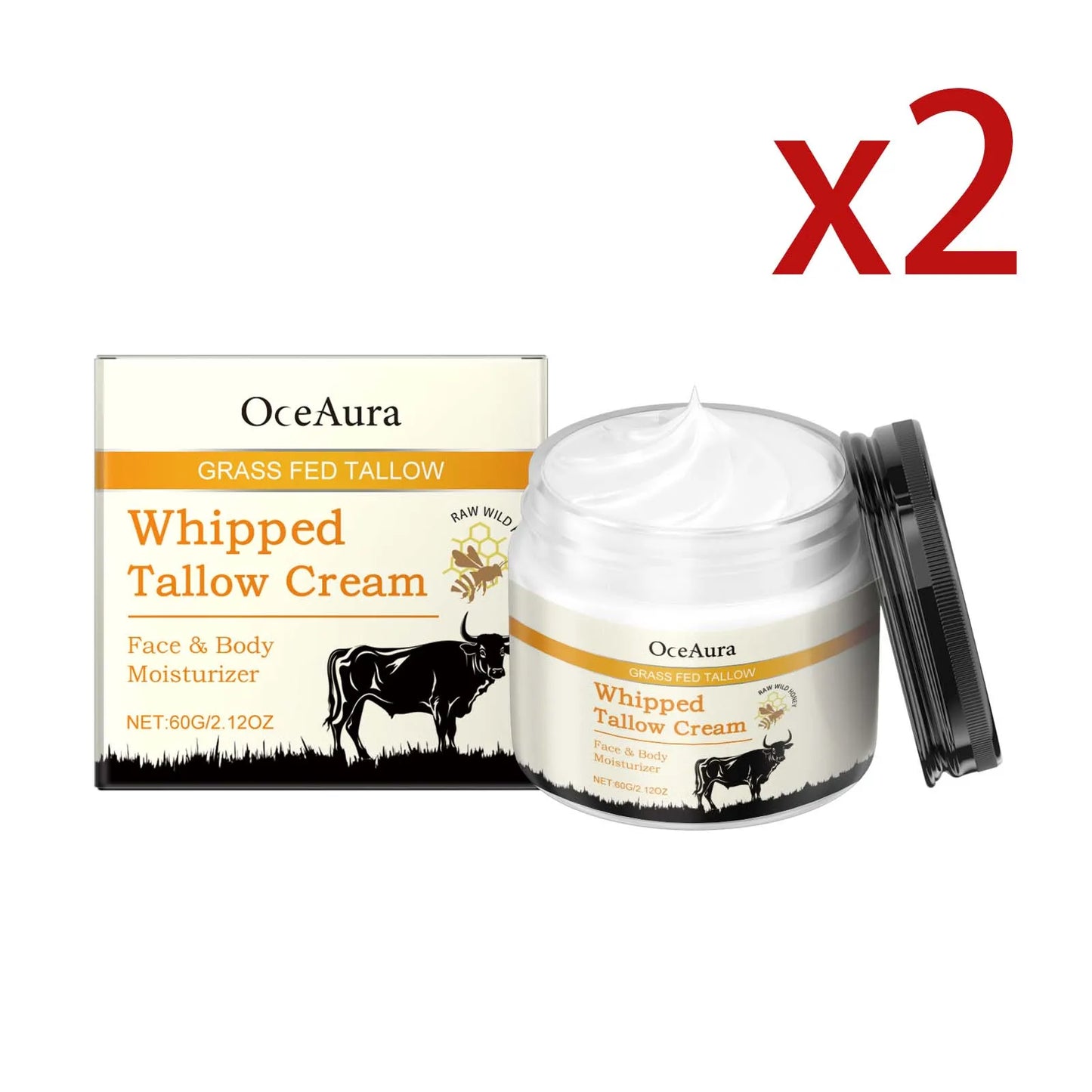 OceAura Tallow & Honey Moisturizing Face Cream | 60g