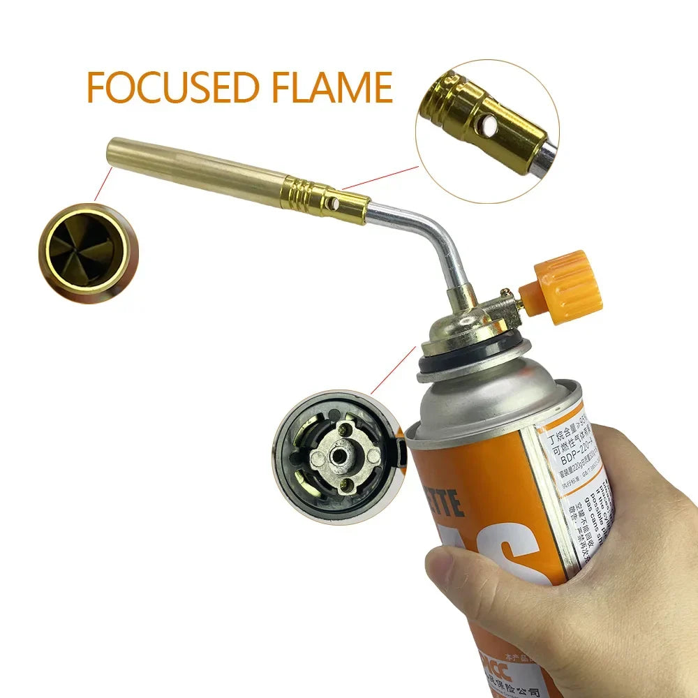 Butane Torch Burner – Portable Flame Gun for Brazing & BBQ