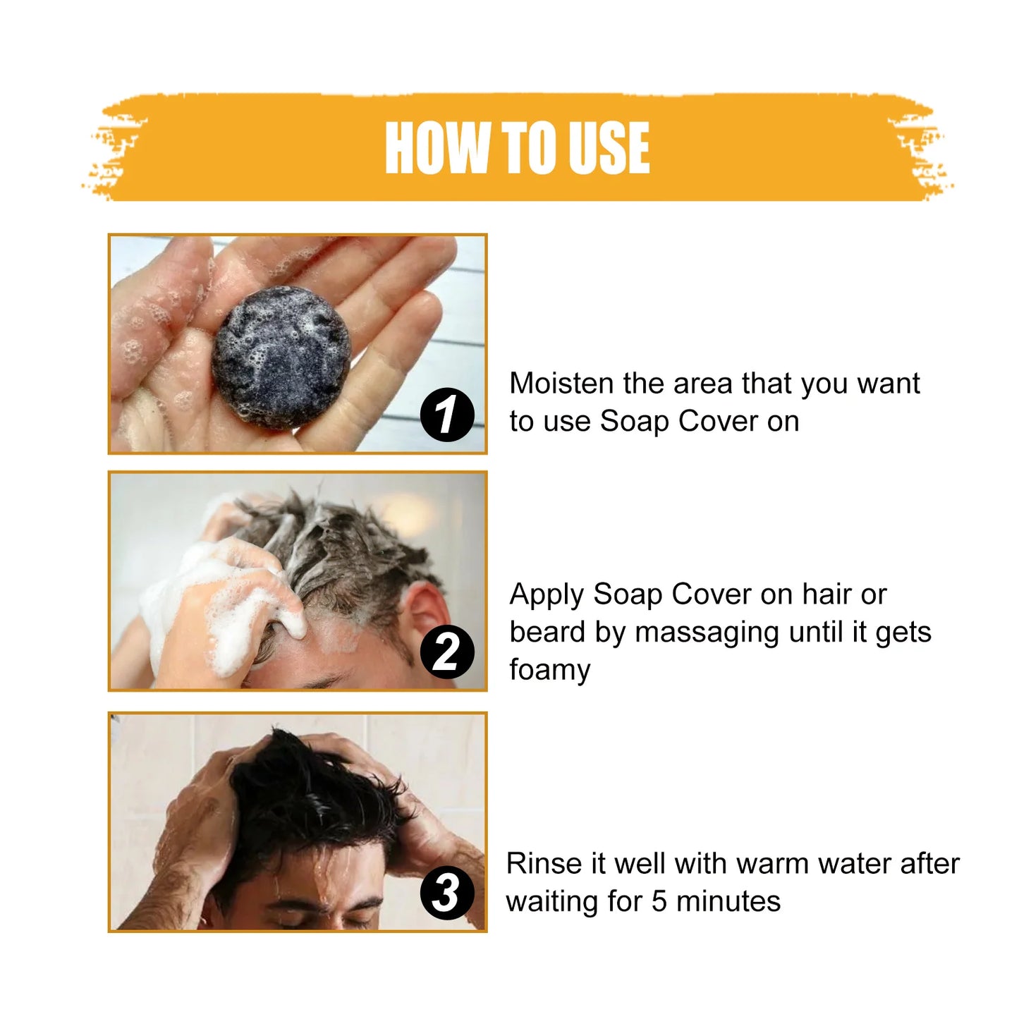 East Moon He Shou Wu Hair Darkening Shampoo Bar | Gray Hair