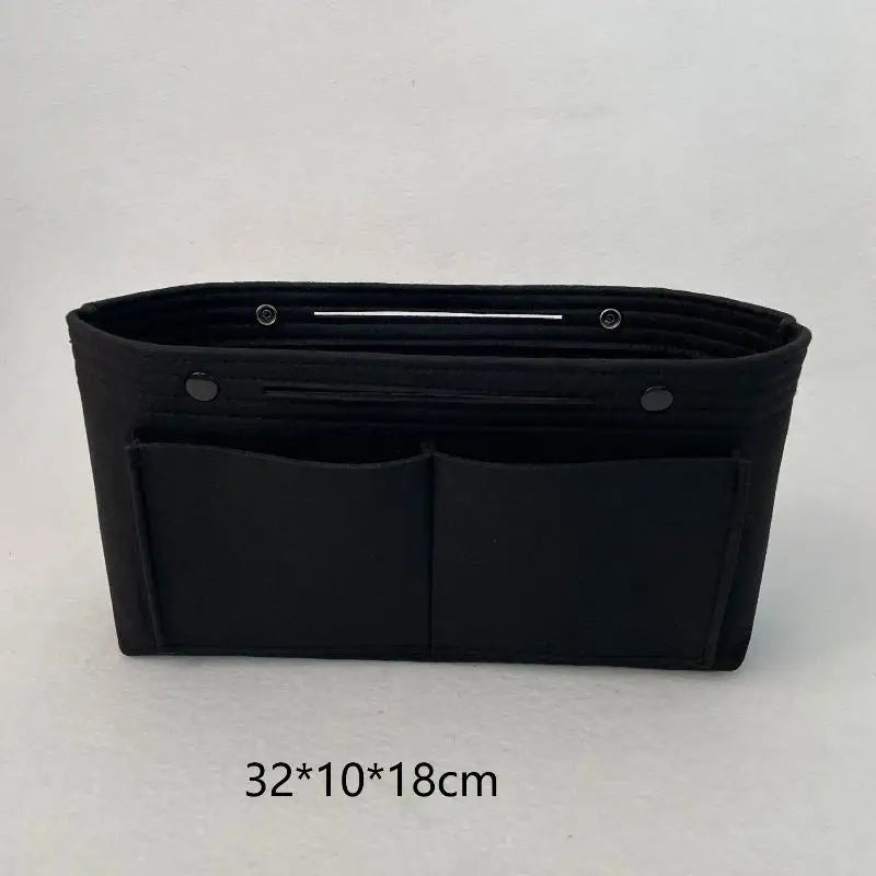 Felt Insert Bag Organizer | Multi-Pocket Travel Cosmetic Tote