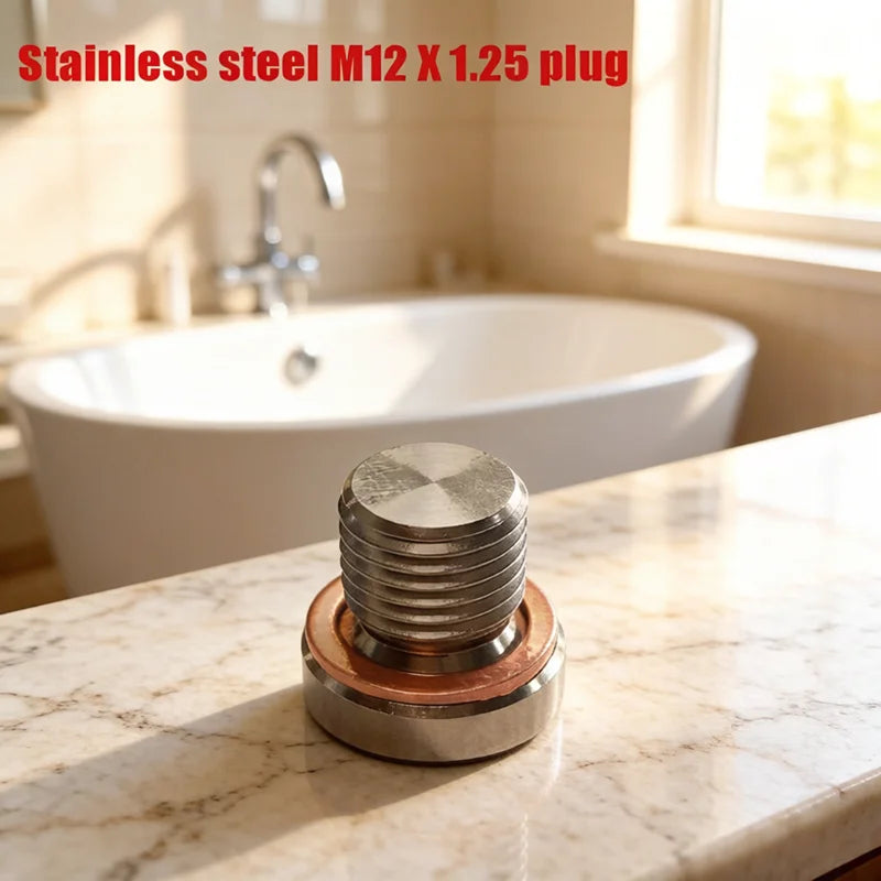 M12x1.25 O2 Oxygen Sensor Blanking Plug Cap with Gasket
