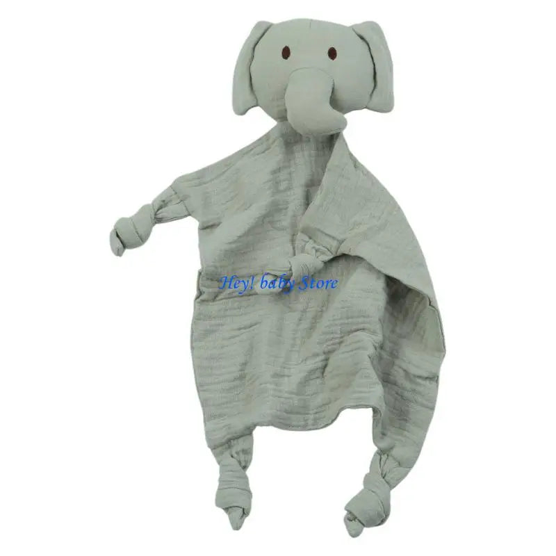 Cartoon Elephant Baby Soothing Towel | Teething Bib & Burp Cloth