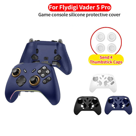 Silicone Case for Flydigi Vader 5Pro + 4 Thumbstick Caps Controller Silicone Case Oasis Select