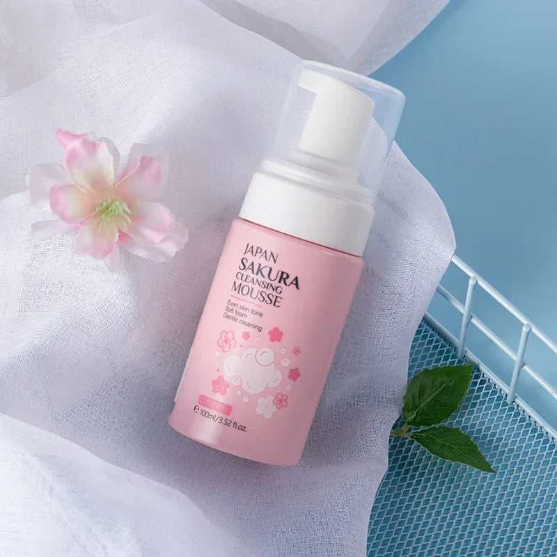 LAIKOU Cherry Blossom Facial Cleanser – Korean Skin Care Peaceful Pleasures Health and Wellness