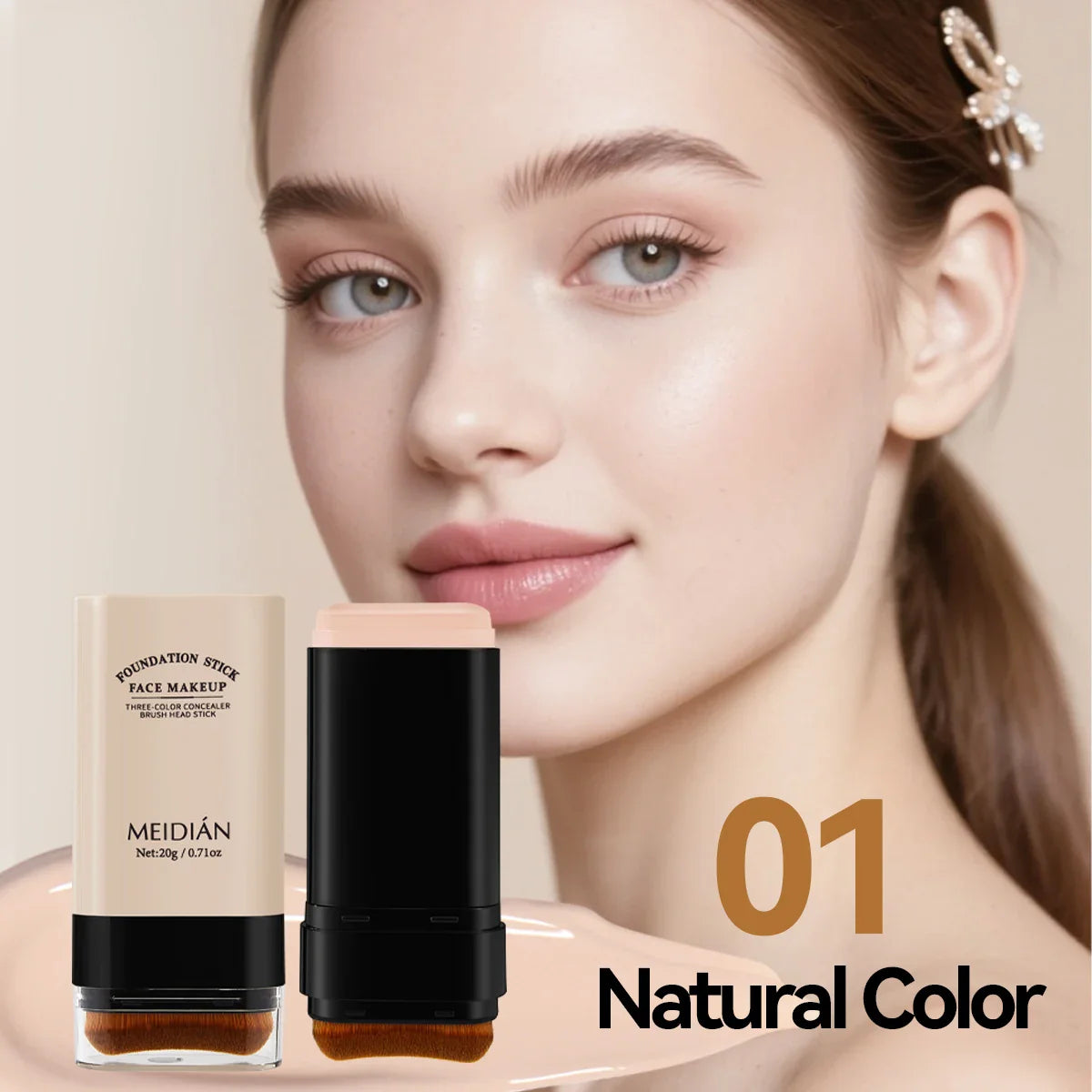 Moisturizing Foundation Stick – Lightweight Long-Lasting Makeup