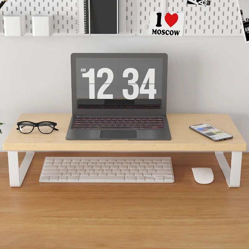 Monitor Stand Desk Organizer Shelf – Iron Riser Storage Rack