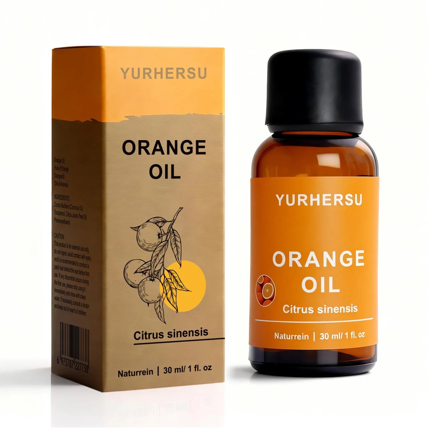 YURHERSU Orange Essential Oil 30ml – Brightening Skin Care