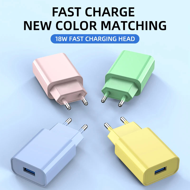 10W USB Wall Charger 5V 2A | EU & US Plug for iPhone Samsung