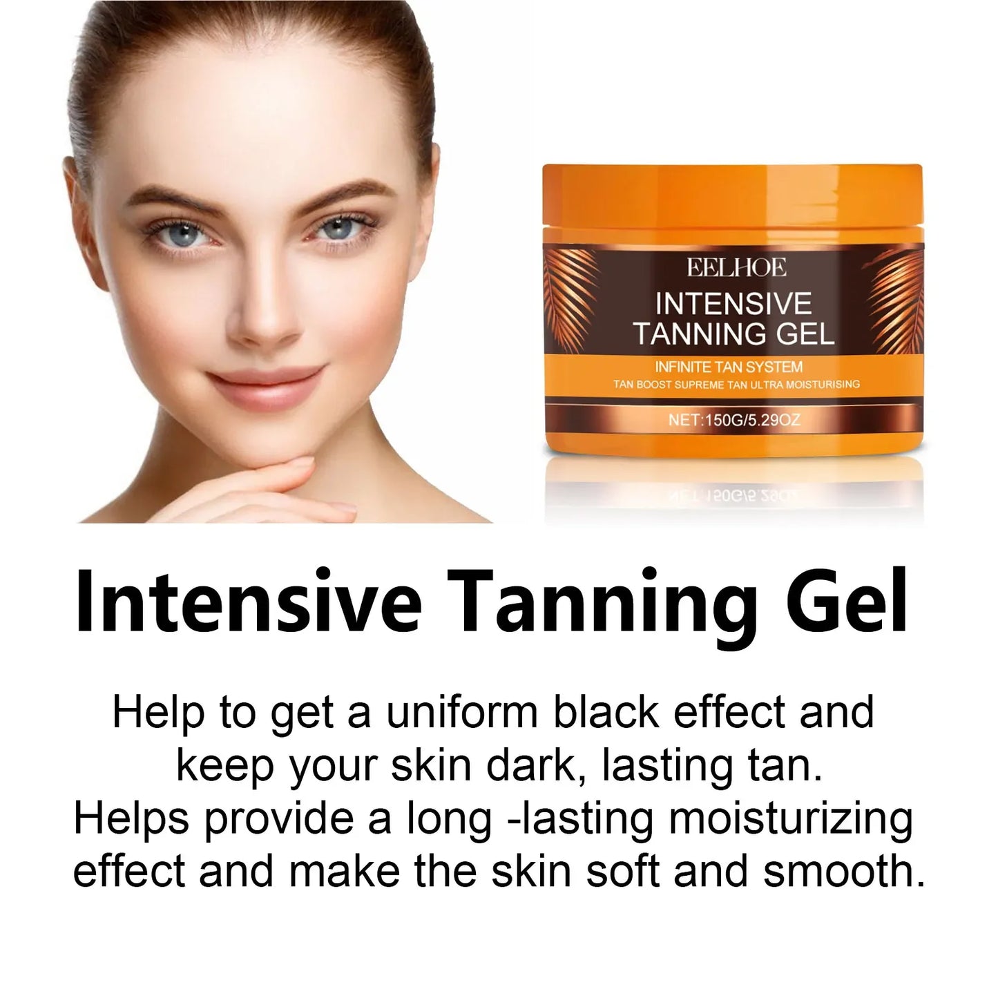 Self Tanning Gel Body Bronzer – Sunless Tan Booster 150g Peaceful Pleasures Health and Wellness