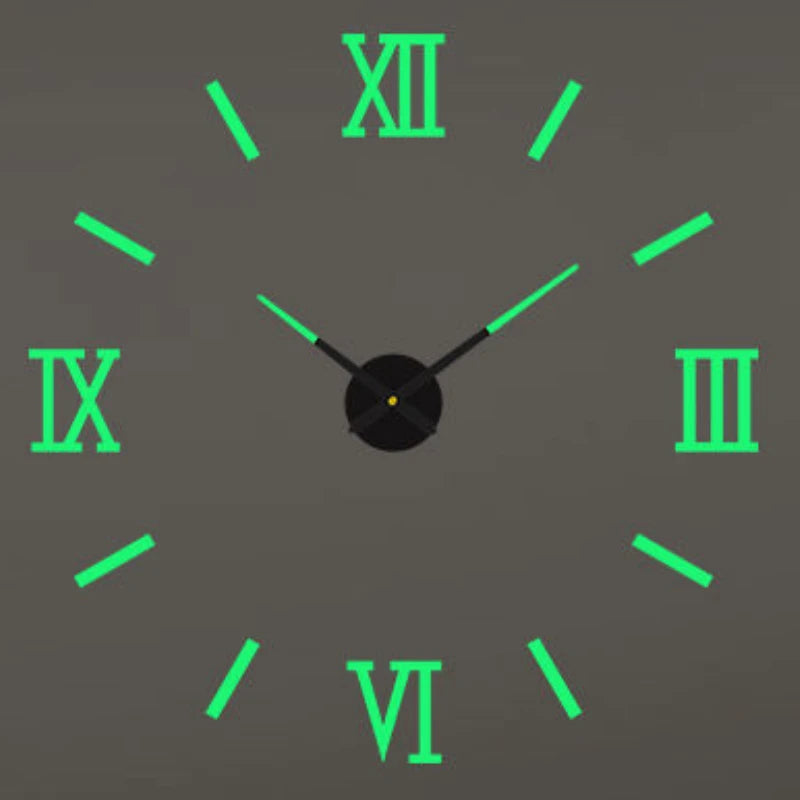 2026 Modern Design Large Wall Clock 3D DIY Quartz Clocks Fashion Watches Acrylic Mirror Stickers Living Room Home Decor Horloge Peaceful Pleasures Health and Wellness