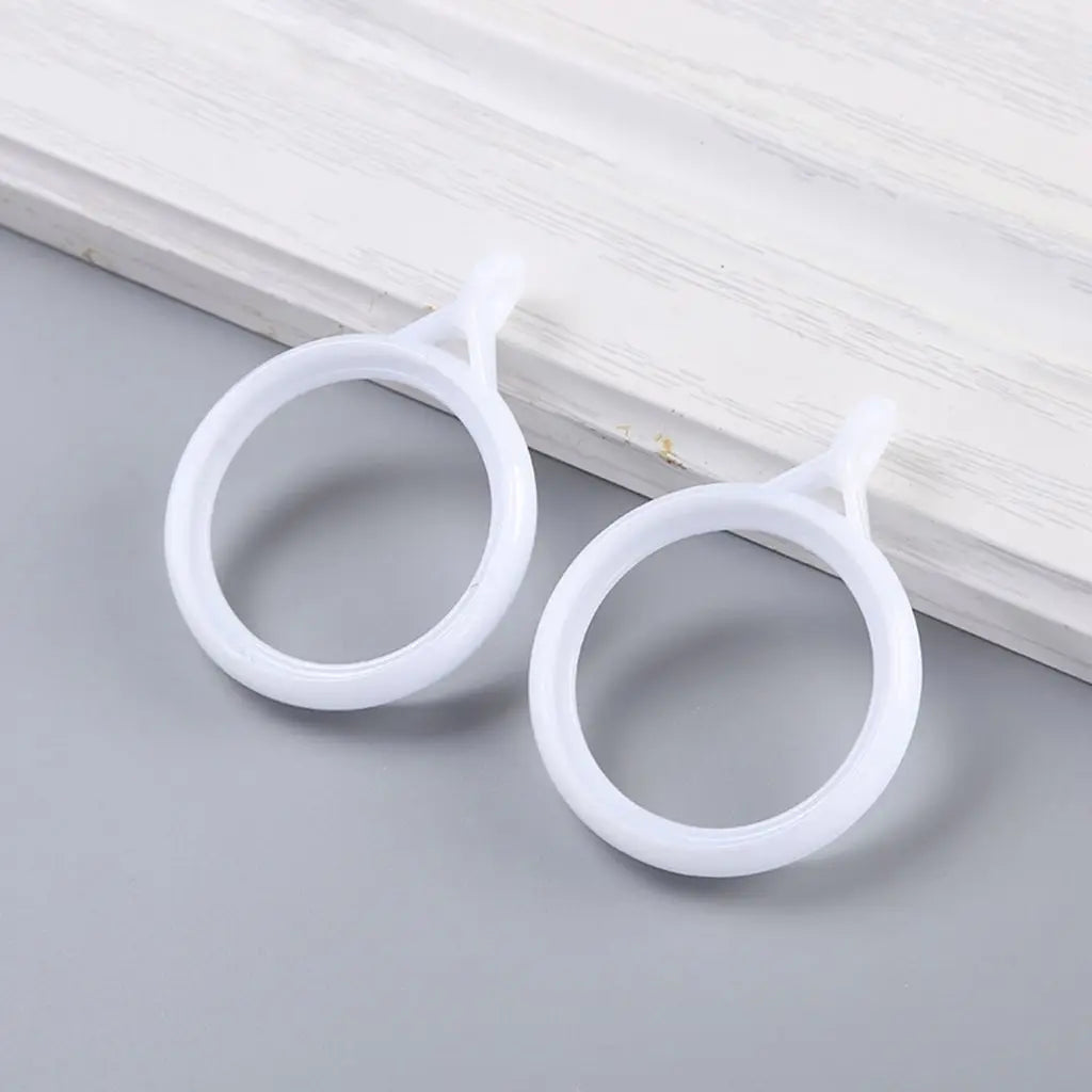 Curtain Ring Clip Hooks for Roman Rods – 20 Pack | Mute