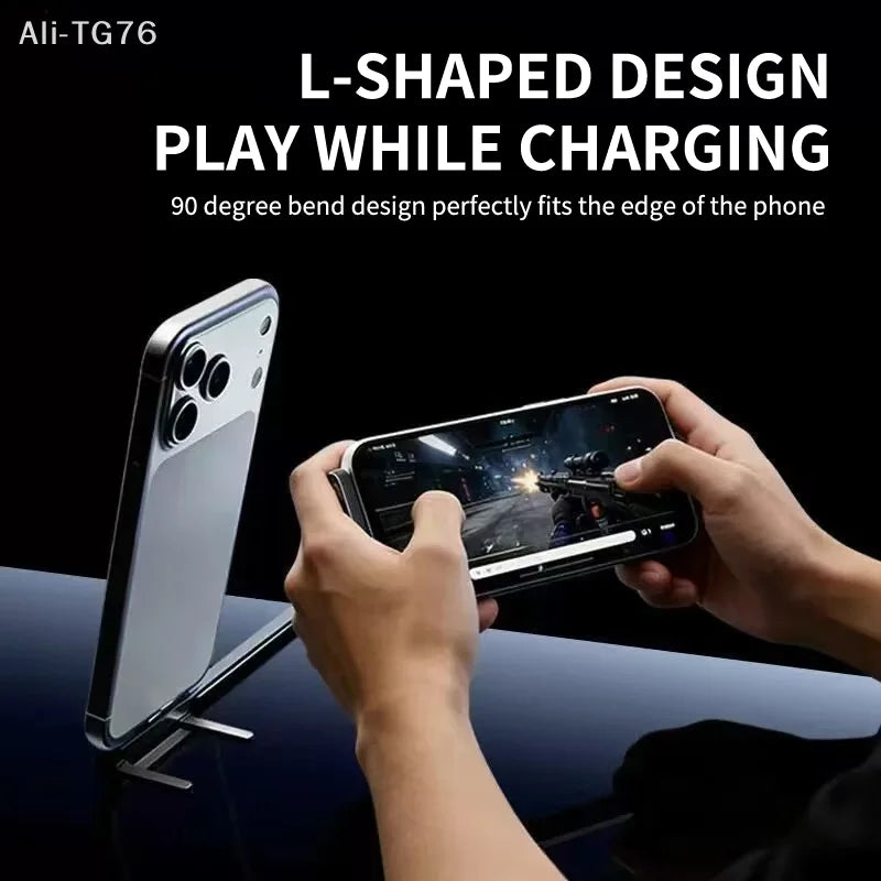 240W USB-C Fast Charging Cable with Foldable Phone Stand