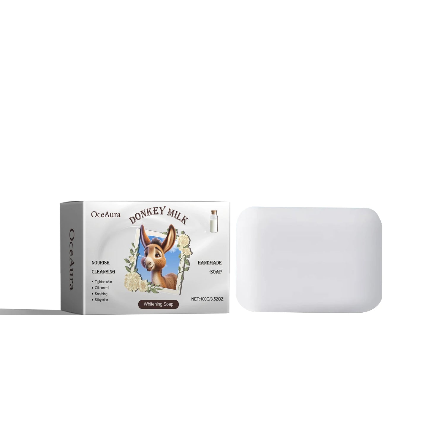 OceAura Donkey Milk Soap – Moisturizing Exfoliating Body Bar