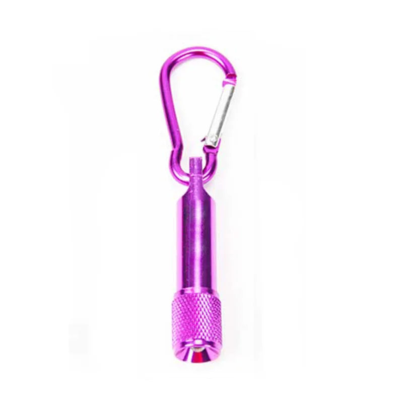 Mini LED Keychain Flashlight | Aluminum Carabiner Clip Torch